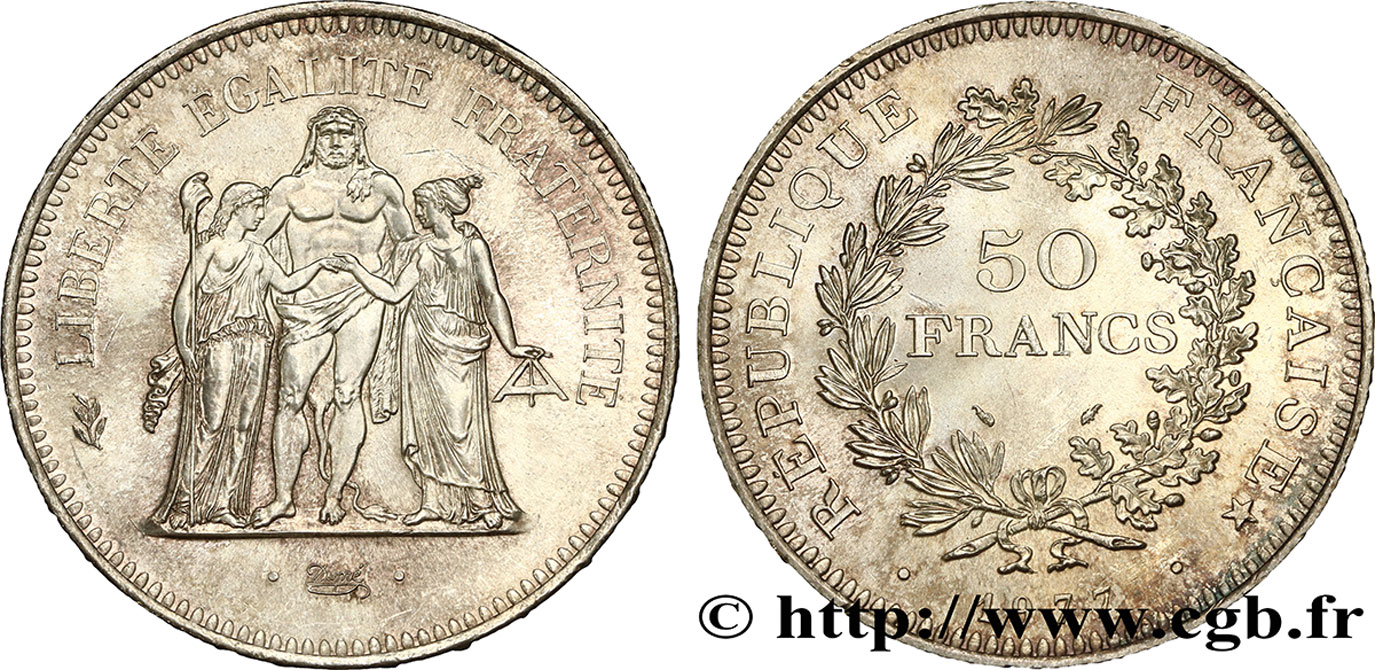 50 francs Hercule 1977 F.427/5 SUP