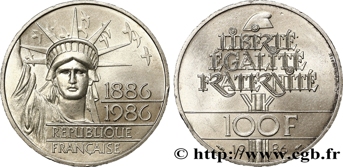 100 francs Liberté (Statue de la) 1986 F.454/2 SUP