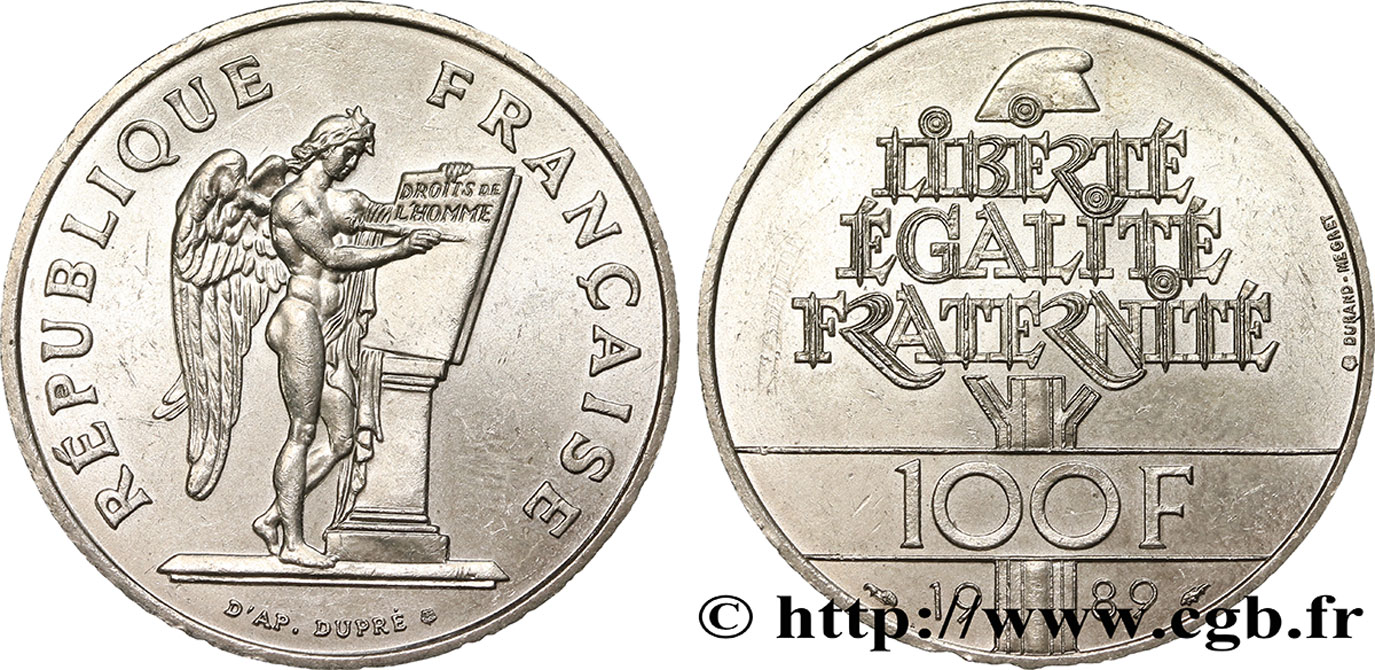 100 francs Droits de l’Homme 1989 F.457/2 AU