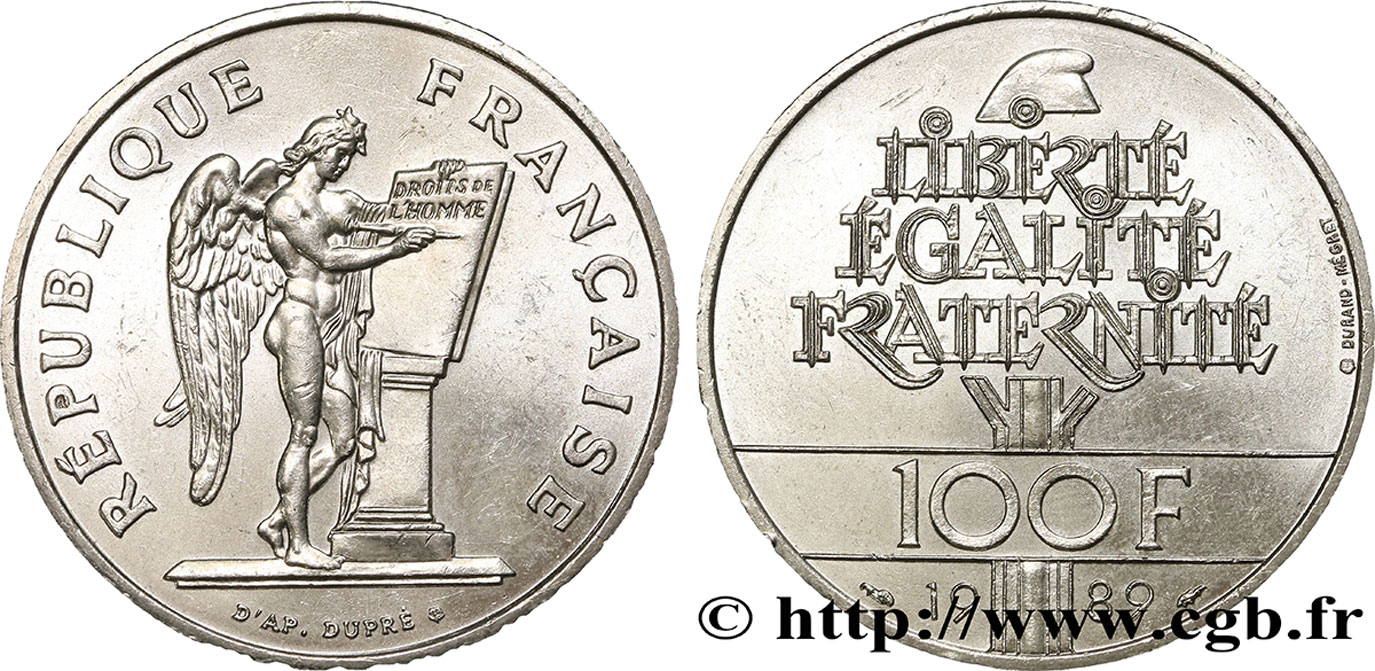 100 francs Droits de l’Homme 1989 F.457/2 AU