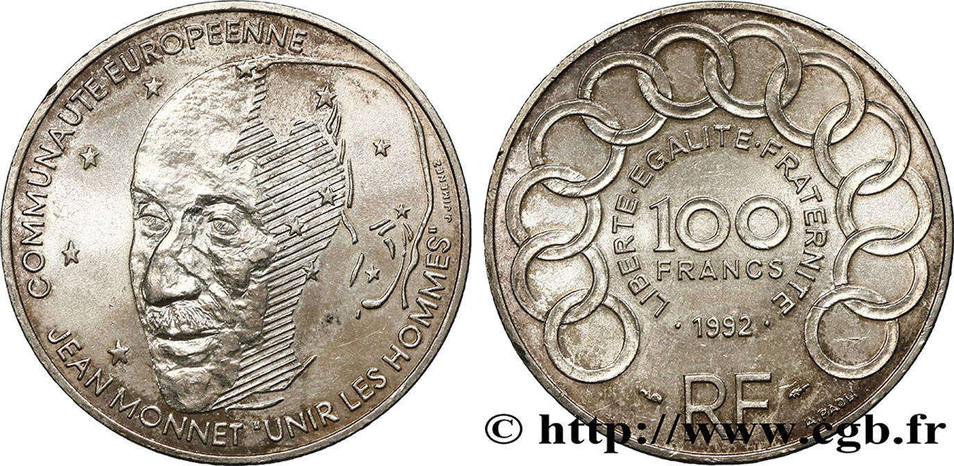 100 francs Jean Monnet 1992  F.460/2 AU 