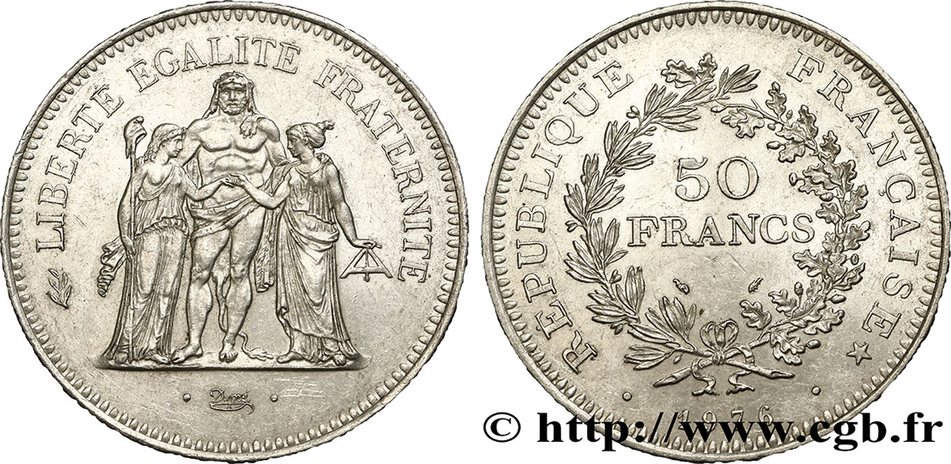 50 francs Hercule 1976 F.427/4 SUP