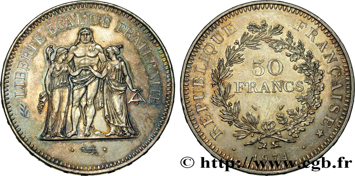 50 francs Hercule 1974 F.427/2 TTB54