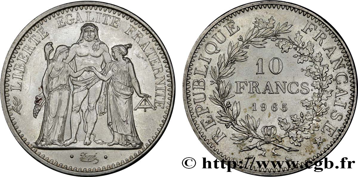 10 francs Hercule 1965  F.364/3 EBC55 
