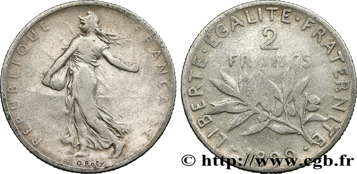 2 francs Semeuse 1899  F.266/3 TB15