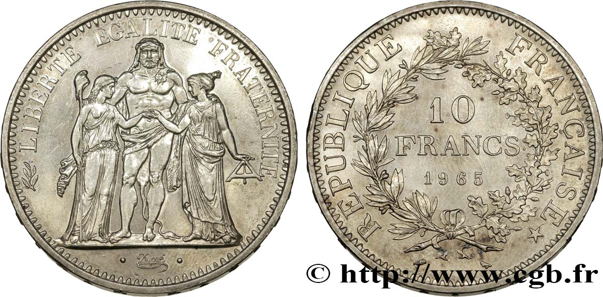 10 francs Hercule 1965  F.364/3 TTB52 
