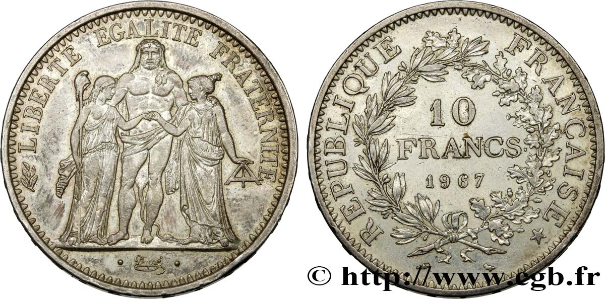 10 francs Hercule 1967 F.364/5 XF