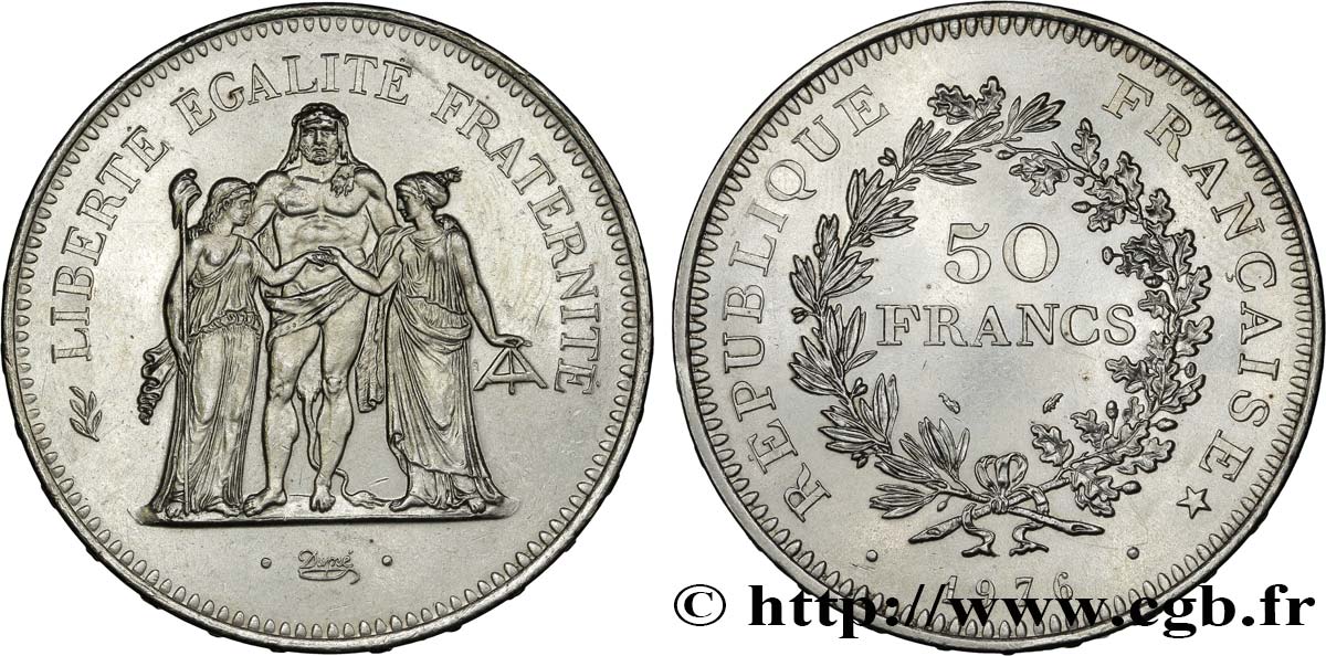 50 francs Hercule 1976 F.427/4 SUP