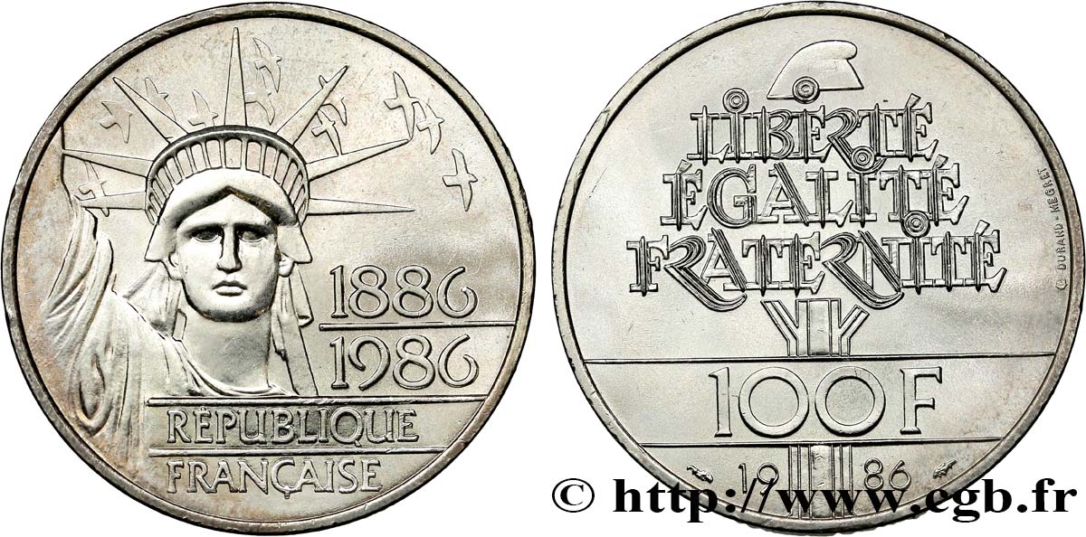100 francs Liberté (Statue de la) 1986 F.454/2 AU55