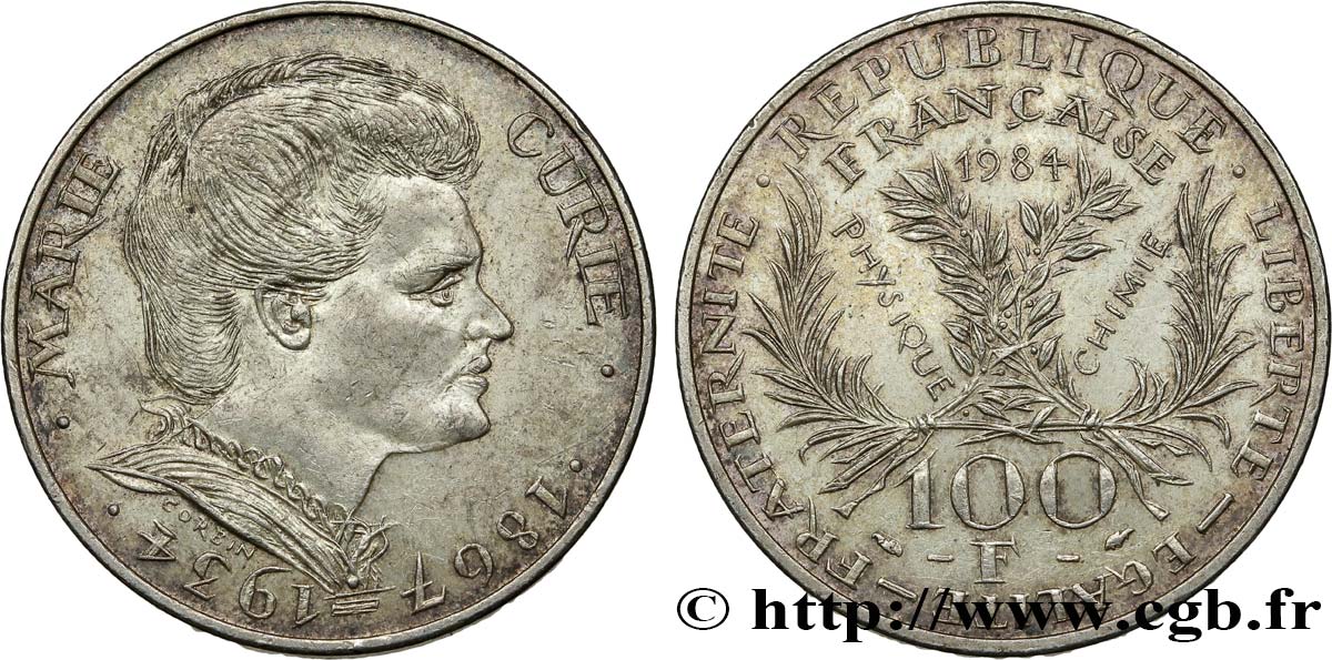 100 francs Marie Curie 1984 Paris F.452/2 XF45