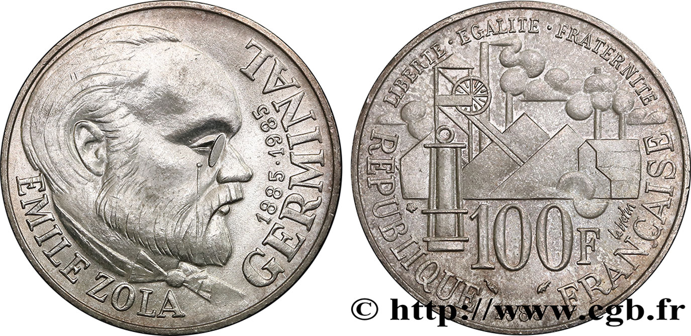 100 francs Émile Zola 1985 F.453/2 XF