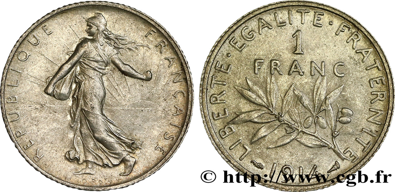 1 franc Semeuse 1914 Paris F.217/19 TTB52