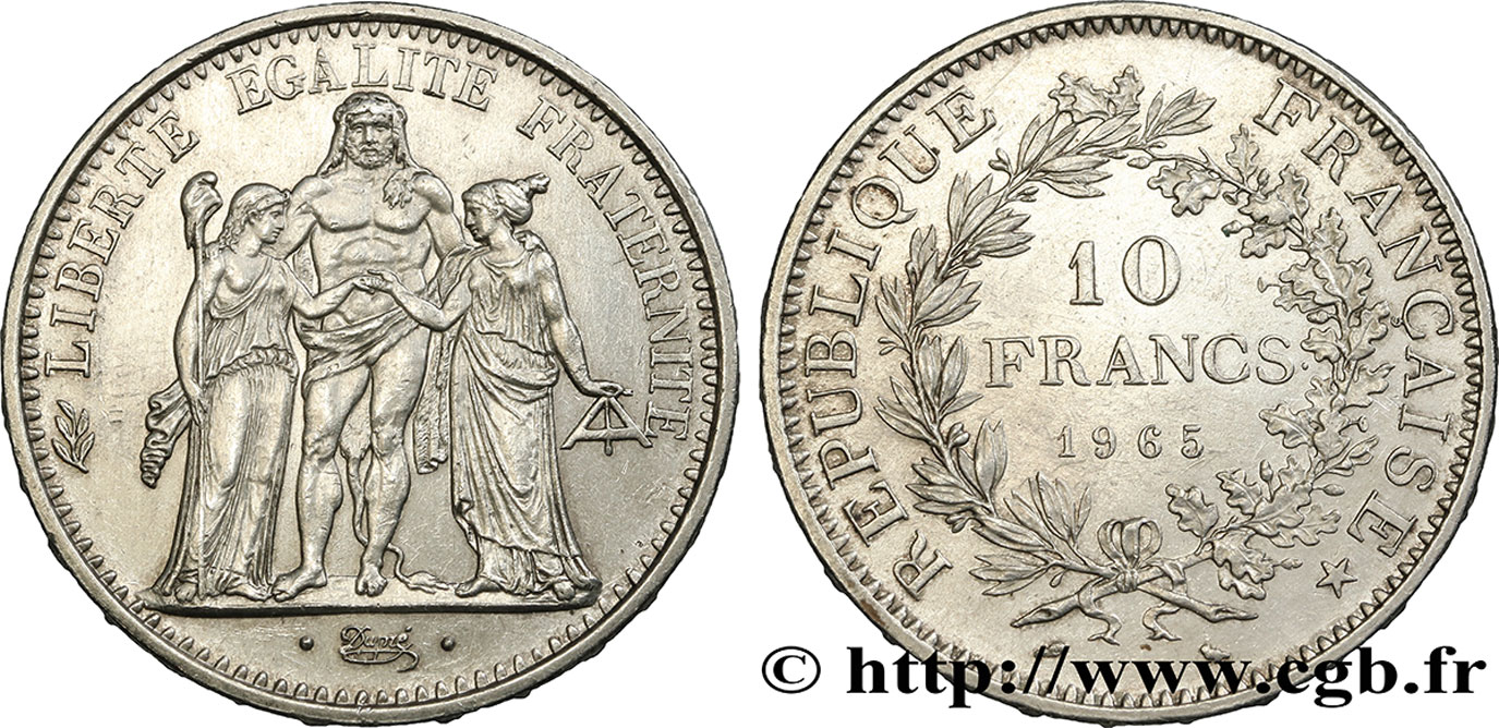 10 francs Hercule 1965 F.364/3 TTB