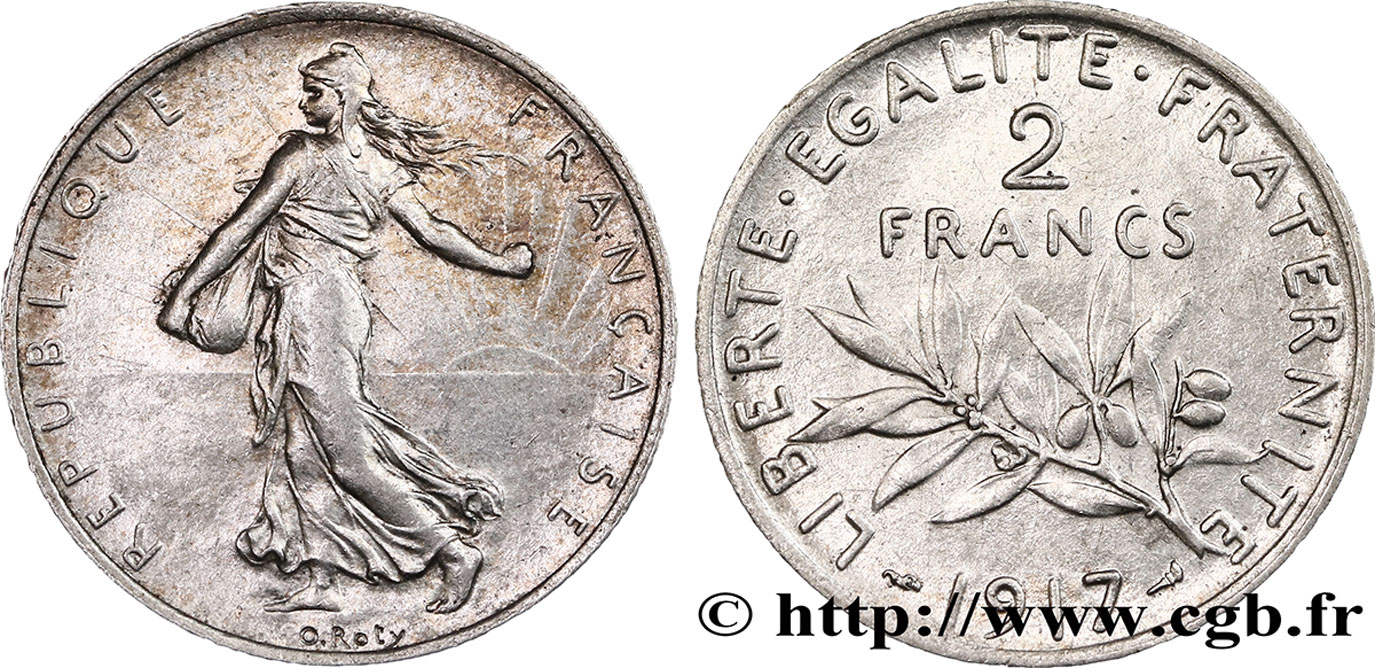 2 francs Semeuse 1917 F.266/19 TTB52
