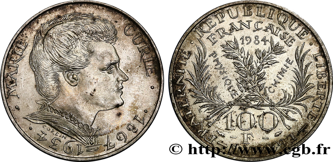 100 francs Marie Curie 1984 Paris F.452/2 XF45
