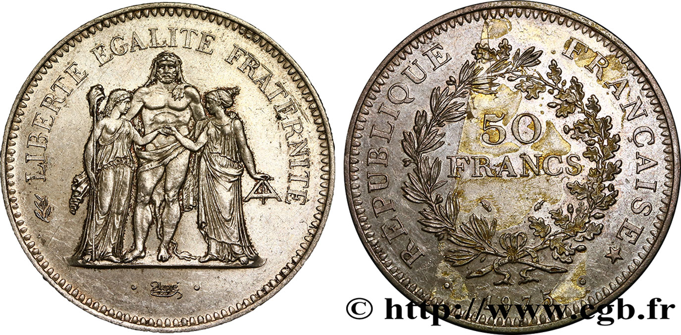 50 francs Hercule 1975 F.427/3 XF