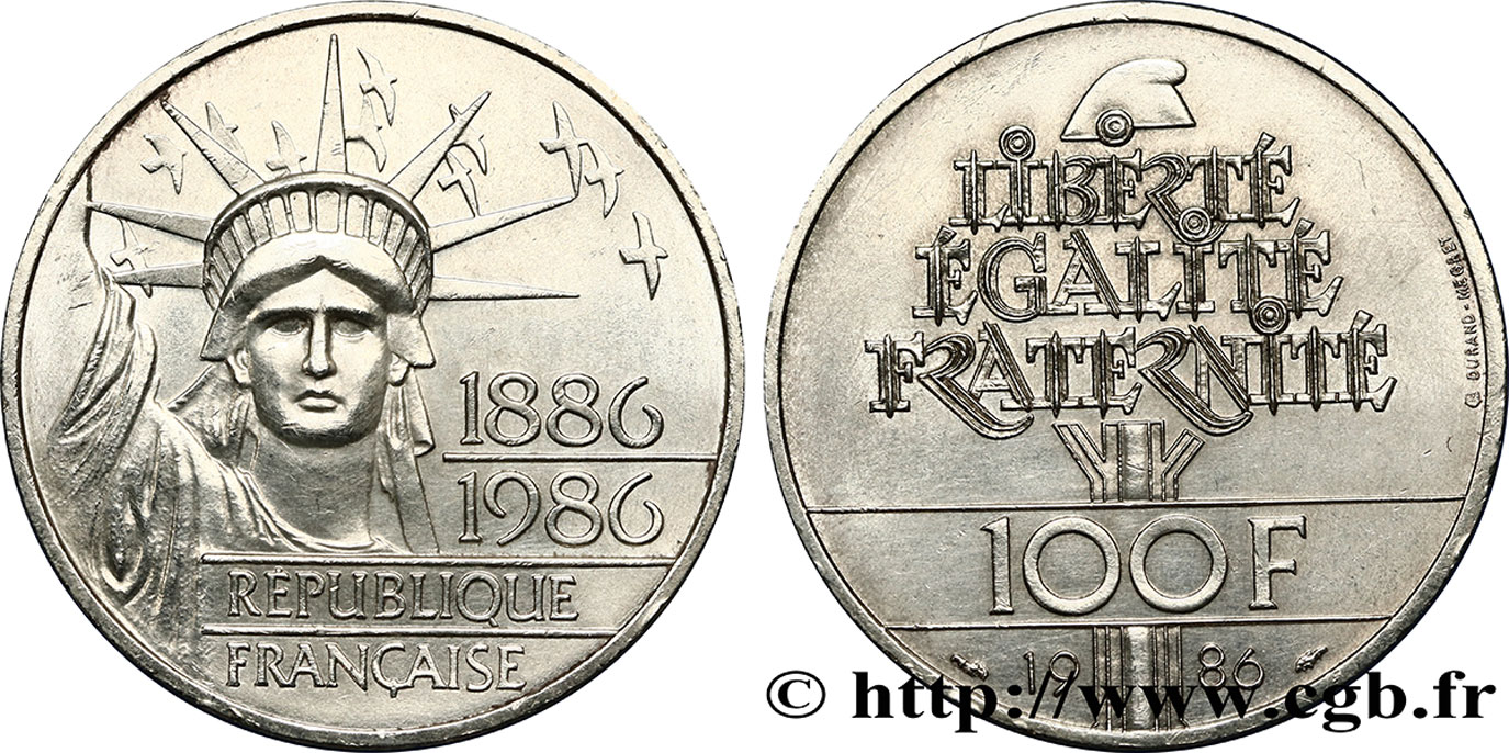 100 francs Liberté (Statue de la) 1986 F.454/2 SPL55