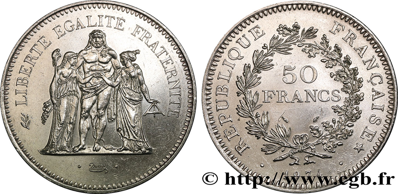 50 francs Hercule 1974  F.427/2 XF 