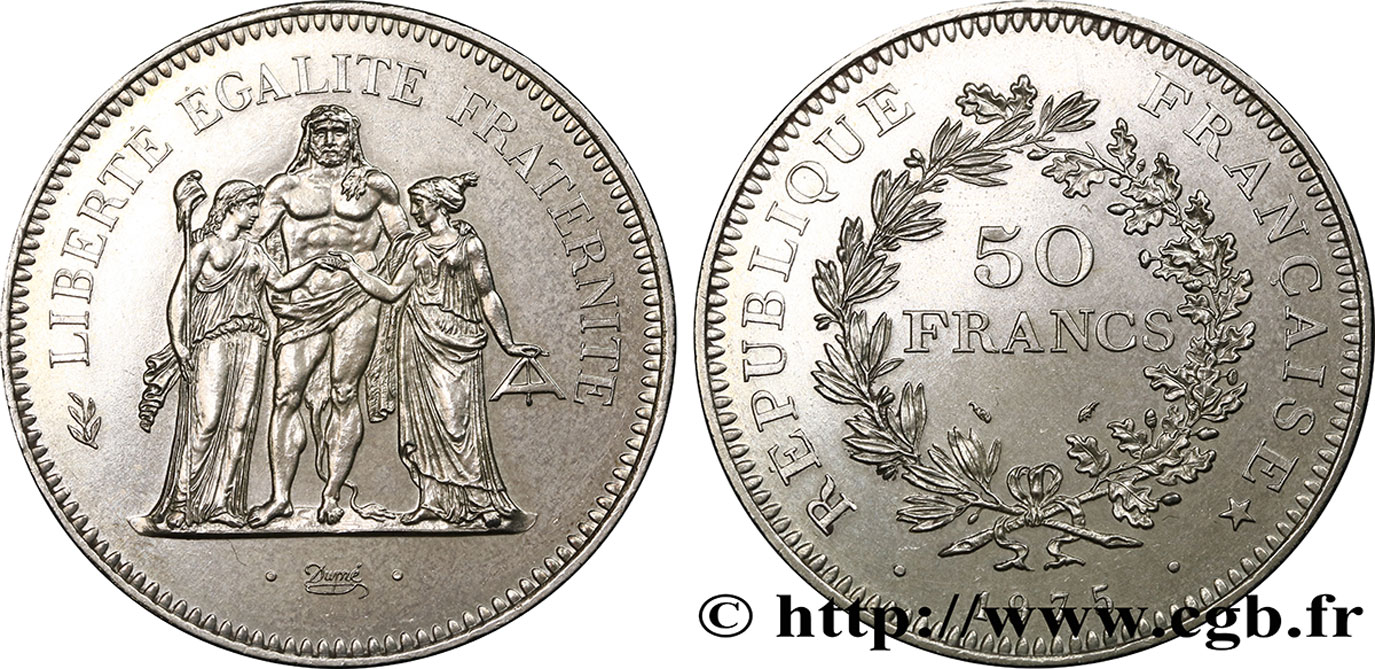 50 francs Hercule 1975  F.427/3 SUP55 