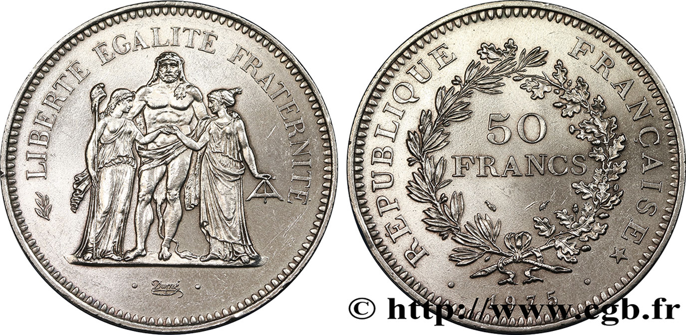 50 francs Hercule 1975 F.427/3 SUP55