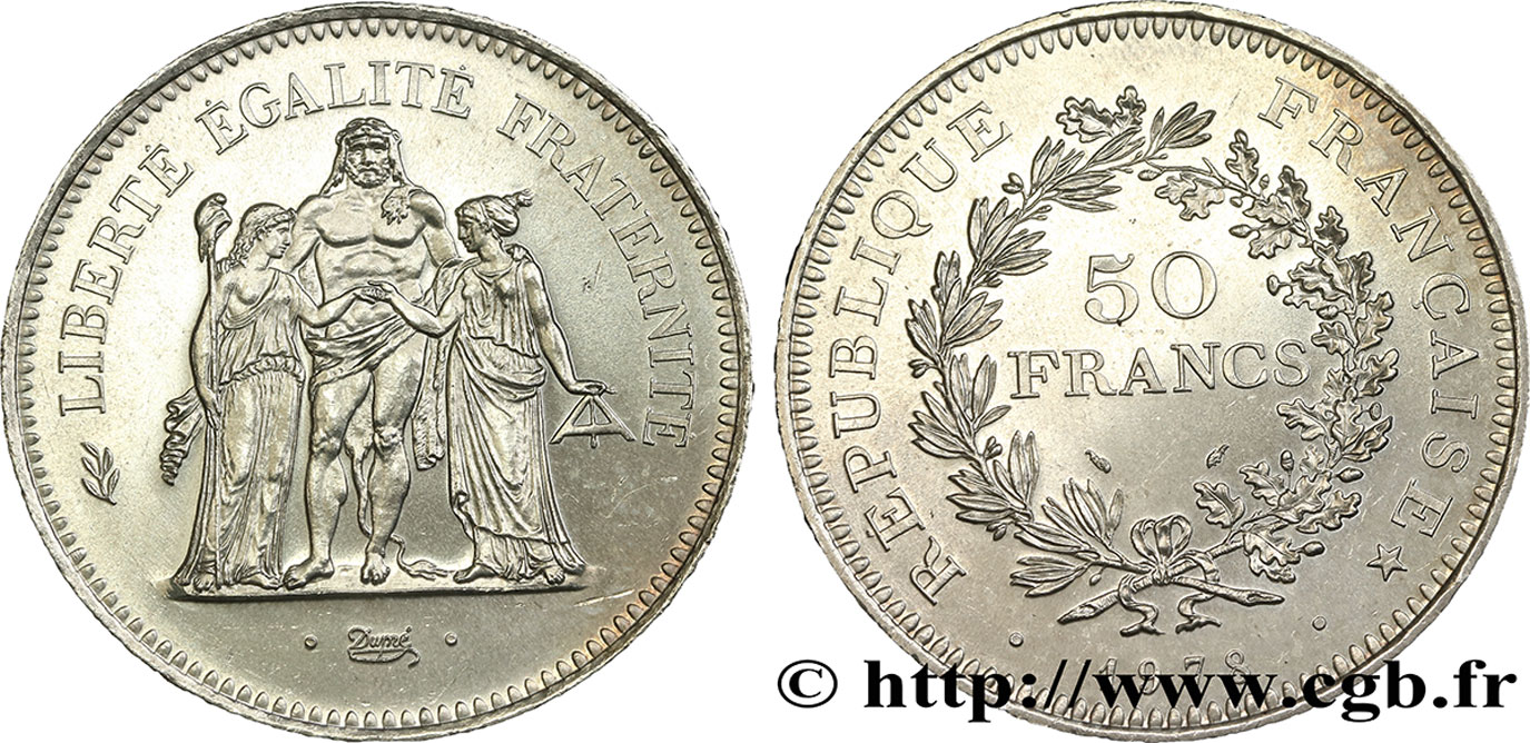 50 francs Hercule 1978 F.427/6 SUP