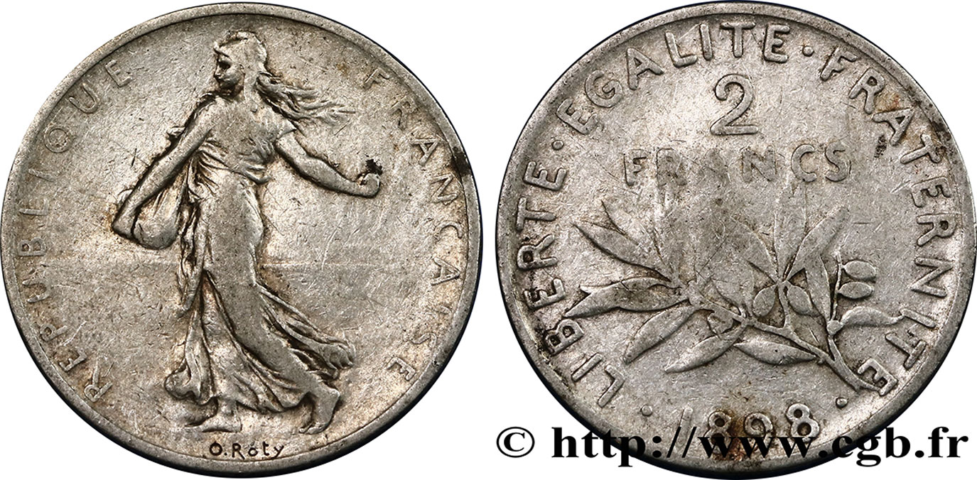 2 francs Semeuse 1898 F.266/1 TB15