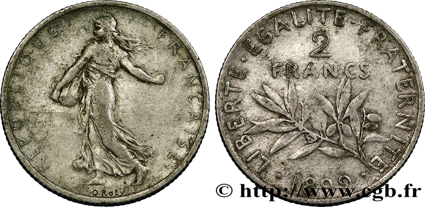 2 francs Semeuse 1899 F.266/3 TB20