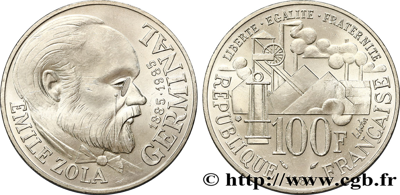 100 francs Émile Zola 1985 F.453/2 AU
