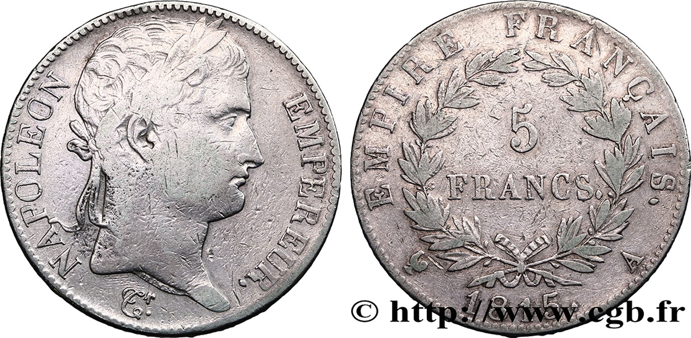 5 francs Napoléon Empereur, Cent-Jours 1815 Paris F.307A/1 TB35 