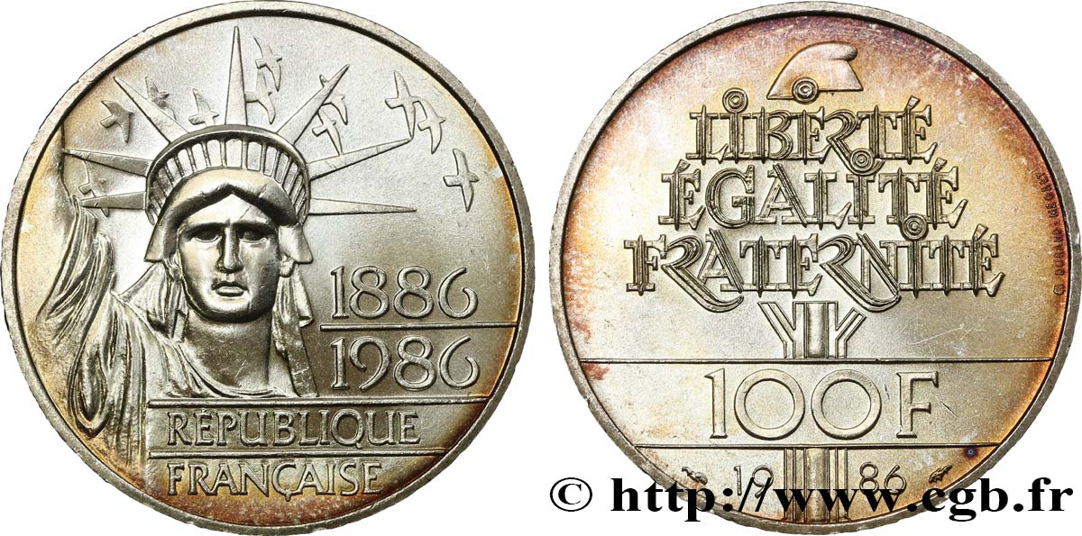 100 francs Liberté (Statue de la) 1986  F.454/2 VZ55 