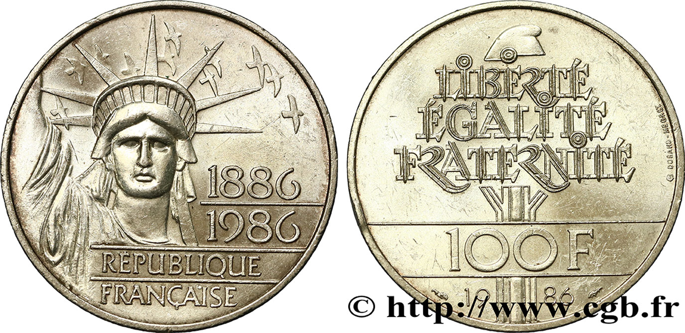 100 francs Liberté (Statue de la) 1986  F.454/2 TTB52 