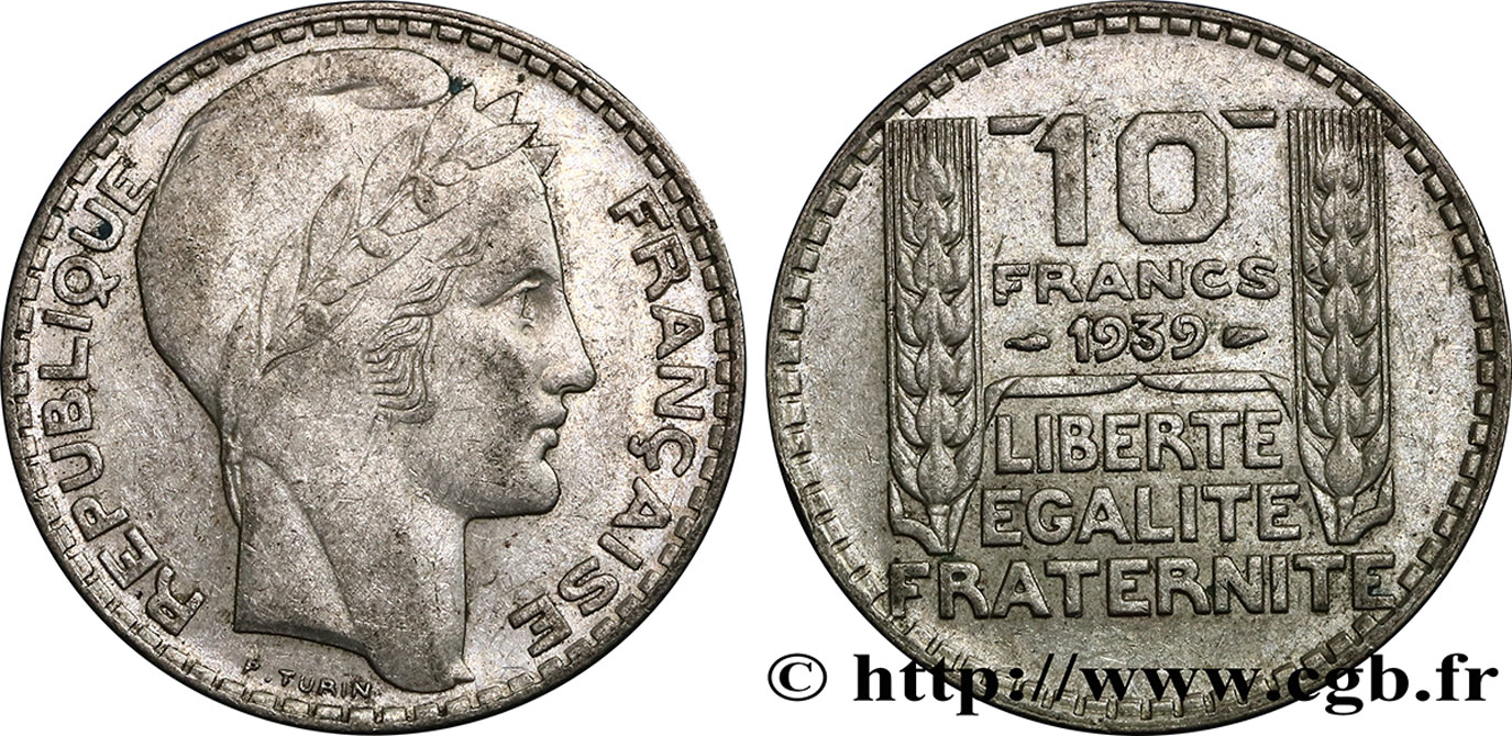 10 francs Turin 1939 F.360/10 SS45