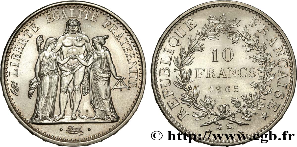 10 francs Hercule 1965 F.364/3 SUP