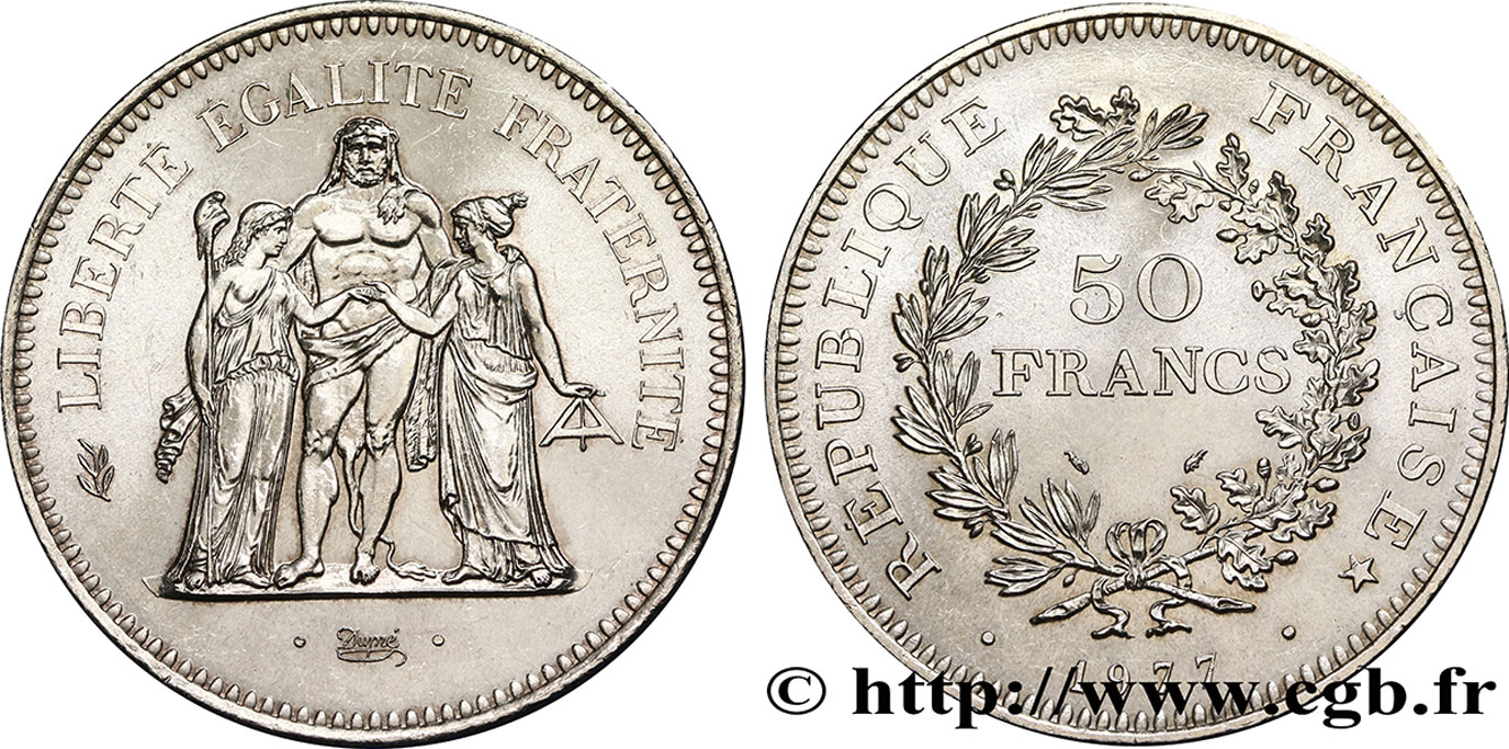50 francs Hercule 1977  F.427/5 VZ 