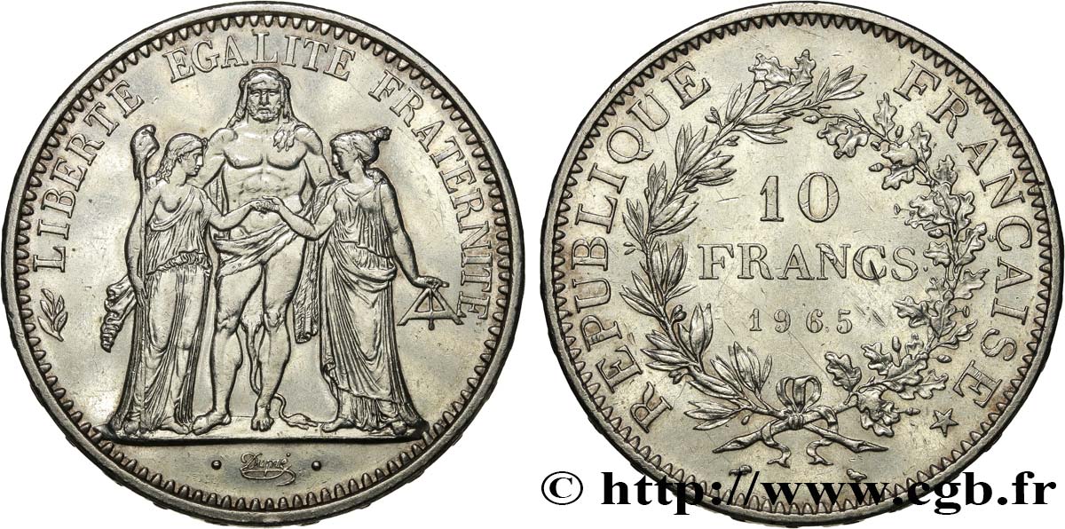 10 francs Hercule 1965 F.364/3 XF