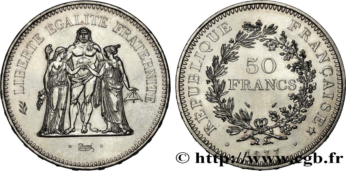50 francs Hercule 1977  F.427/5 AU 