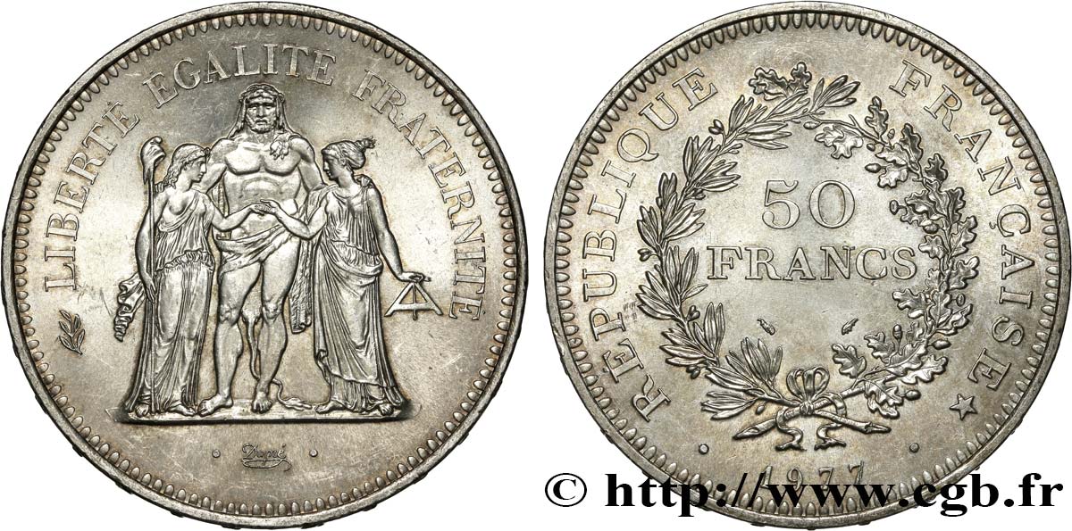 50 francs Hercule 1977 F.427/5 AU