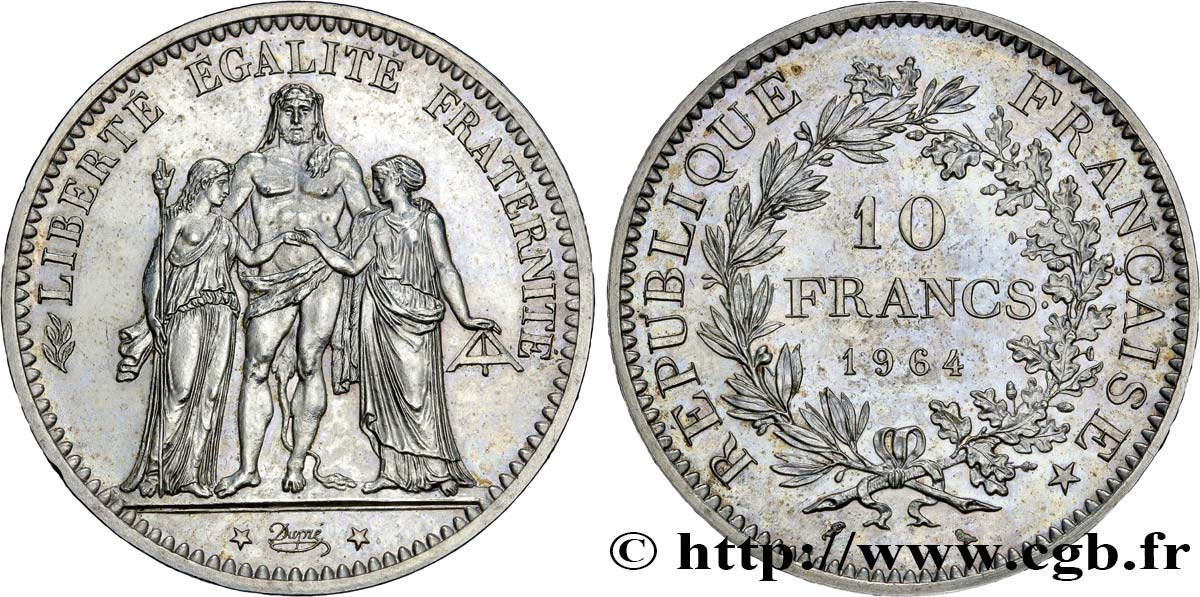 Pré-série de 10 francs Hercule 1964  F.364/1 SPL63 