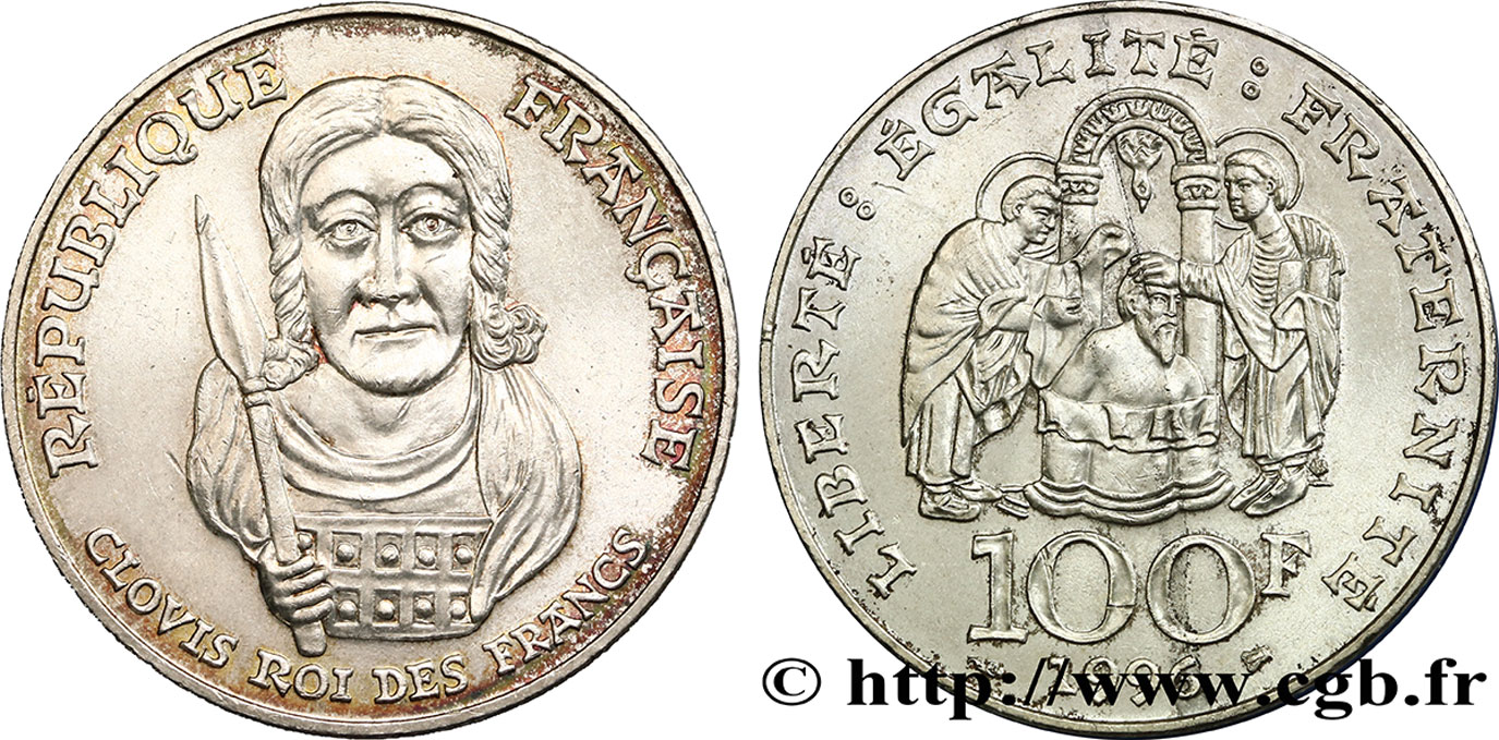 100 francs Clovis 1996  F.464/2 SUP58 
