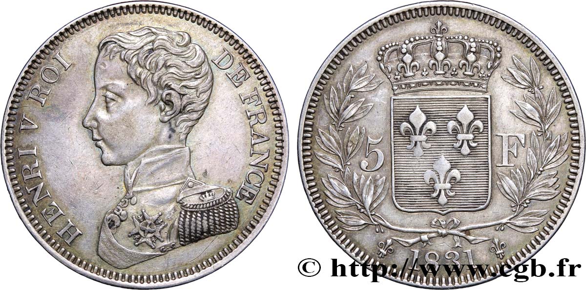 5 Francs 1831  VG.2690  BB52 