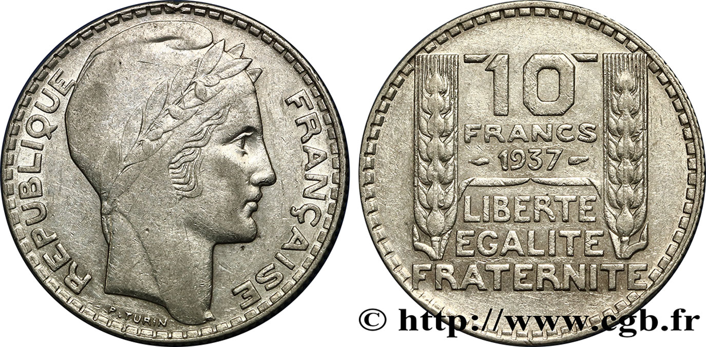 10 francs Turin 1937 F.360/8 TTB45