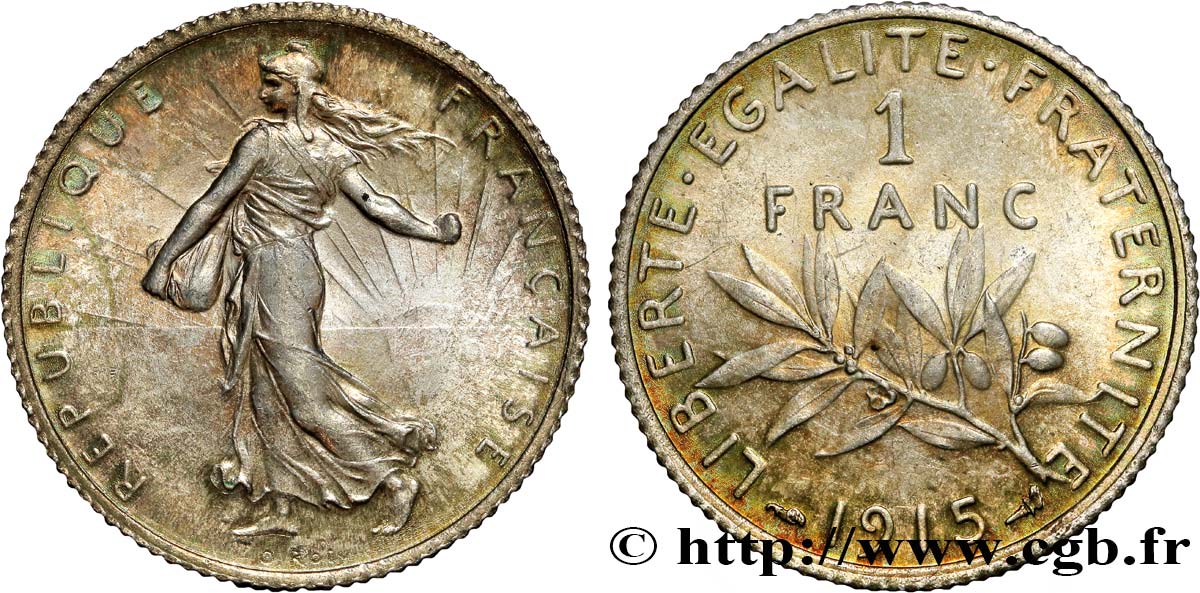 1 franc Semeuse 1915 Paris F.217/21 SPL63