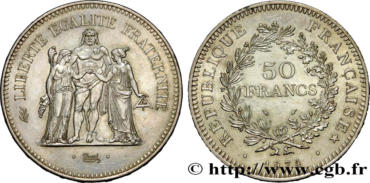 50 francs Hercule 1974  F.427/2 XF 