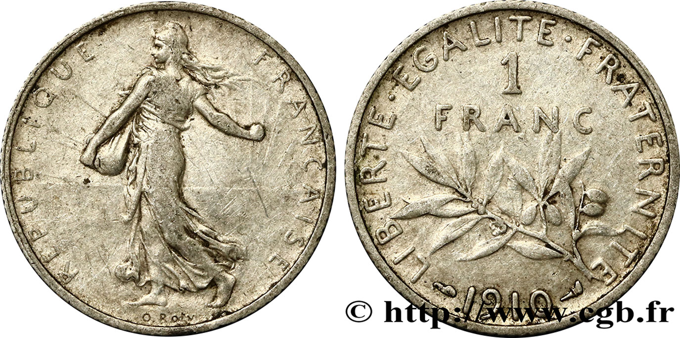 1 franc Semeuse 1910 Paris F.217/15 MB30