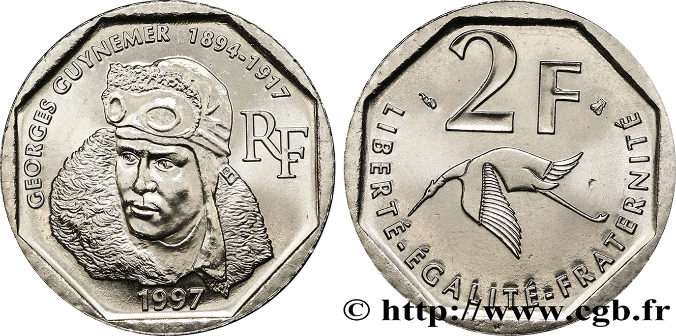 2 francs Georges Guynemer 1997 Pessac F.275/2 SC63 