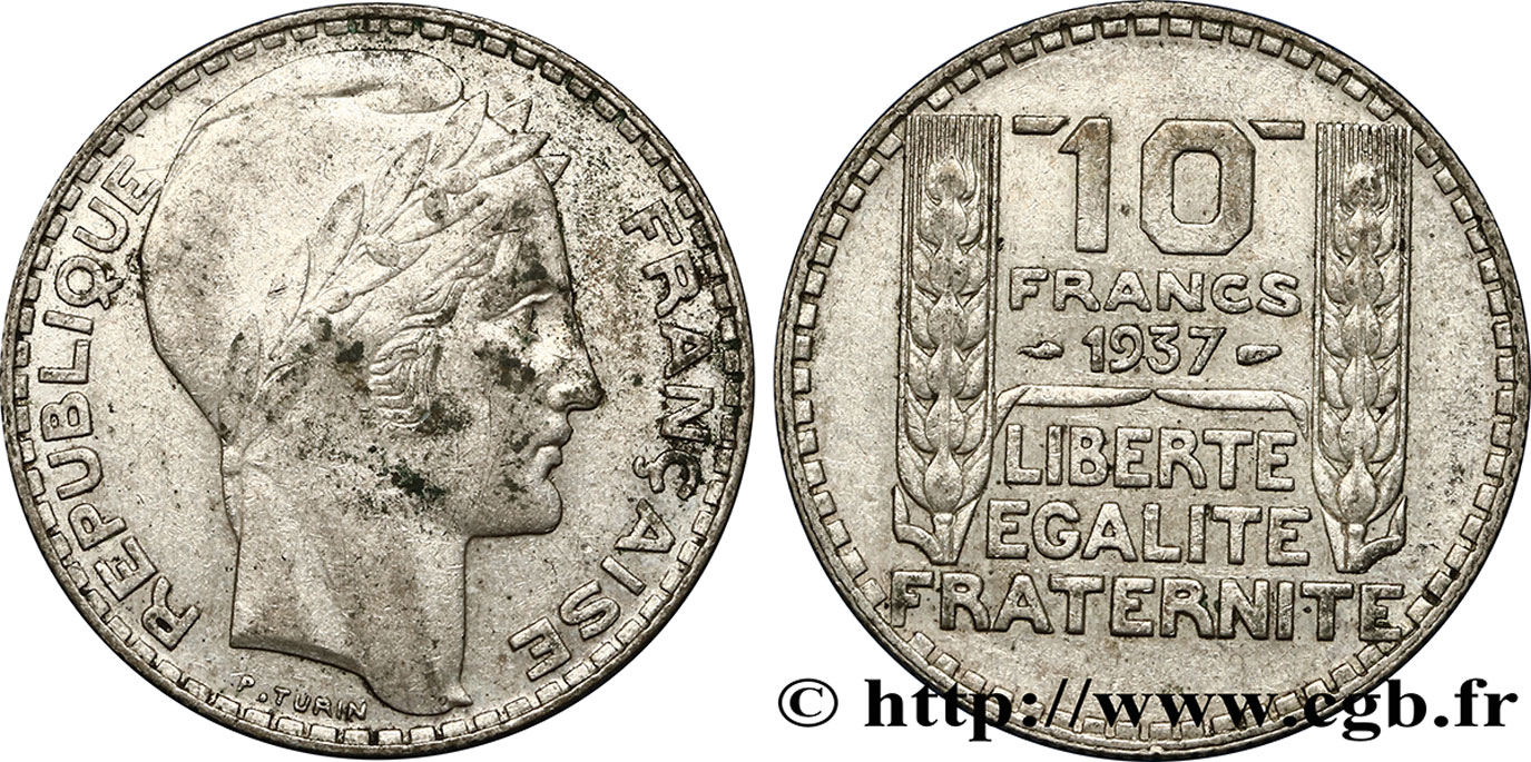 10 francs Turin 1937 F.360/8 TTB45