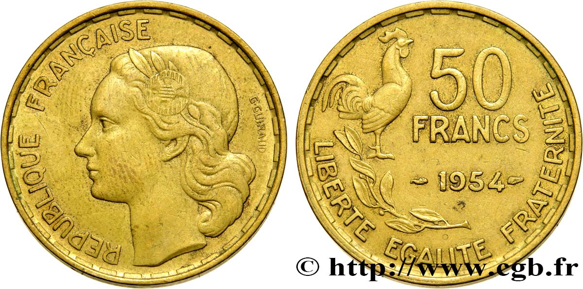 50 francs Guiraud 1954  F.425/12 SS48 