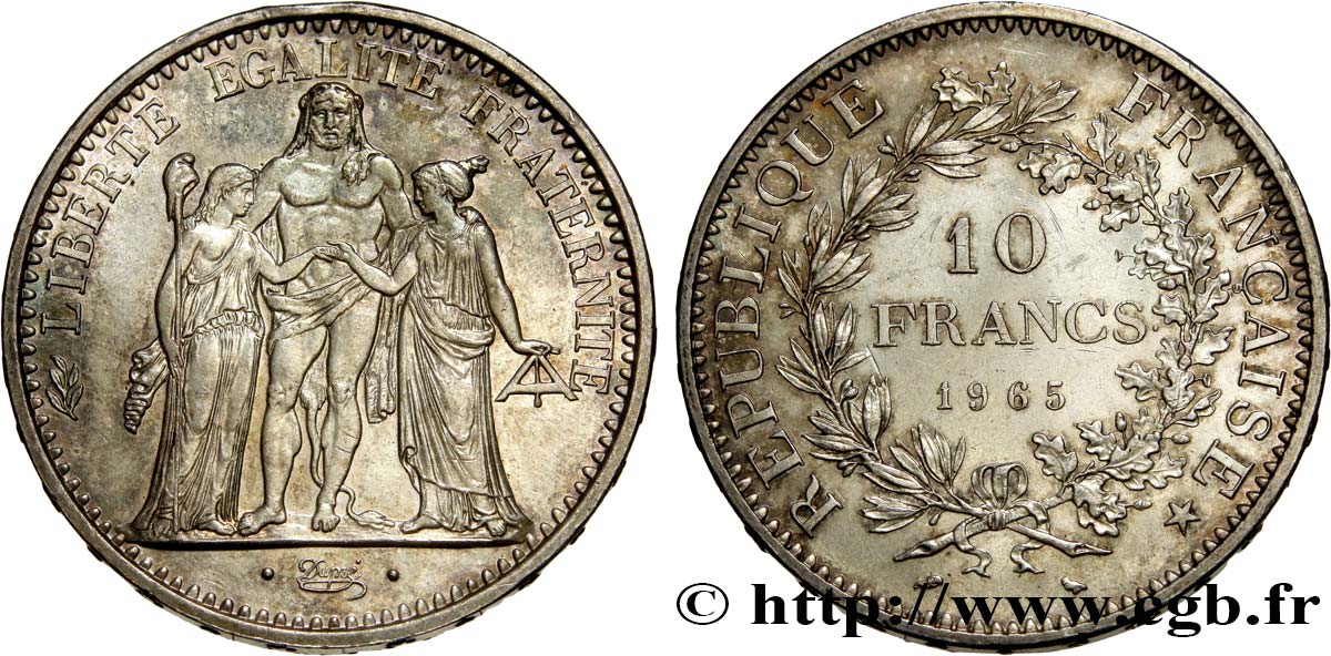 10 francs Hercule 1965  F.364/3 TTB 