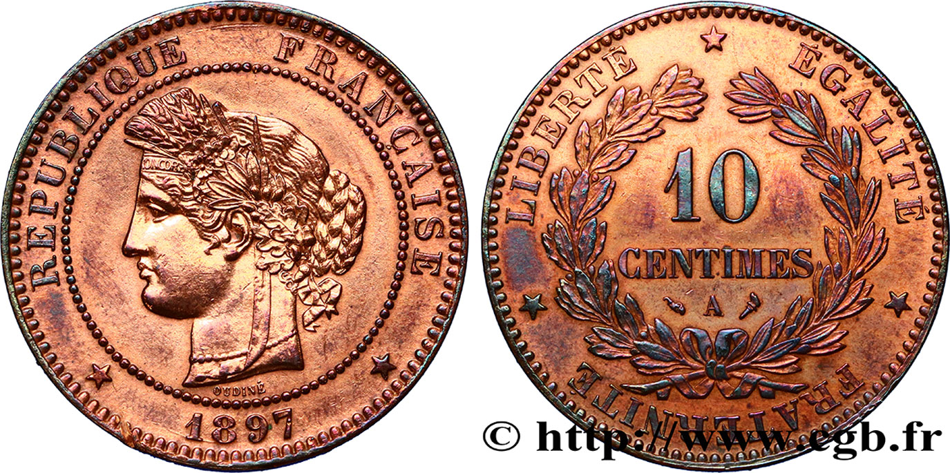 10 centimes Cérès 1897 Paris F.135/44 TTB52