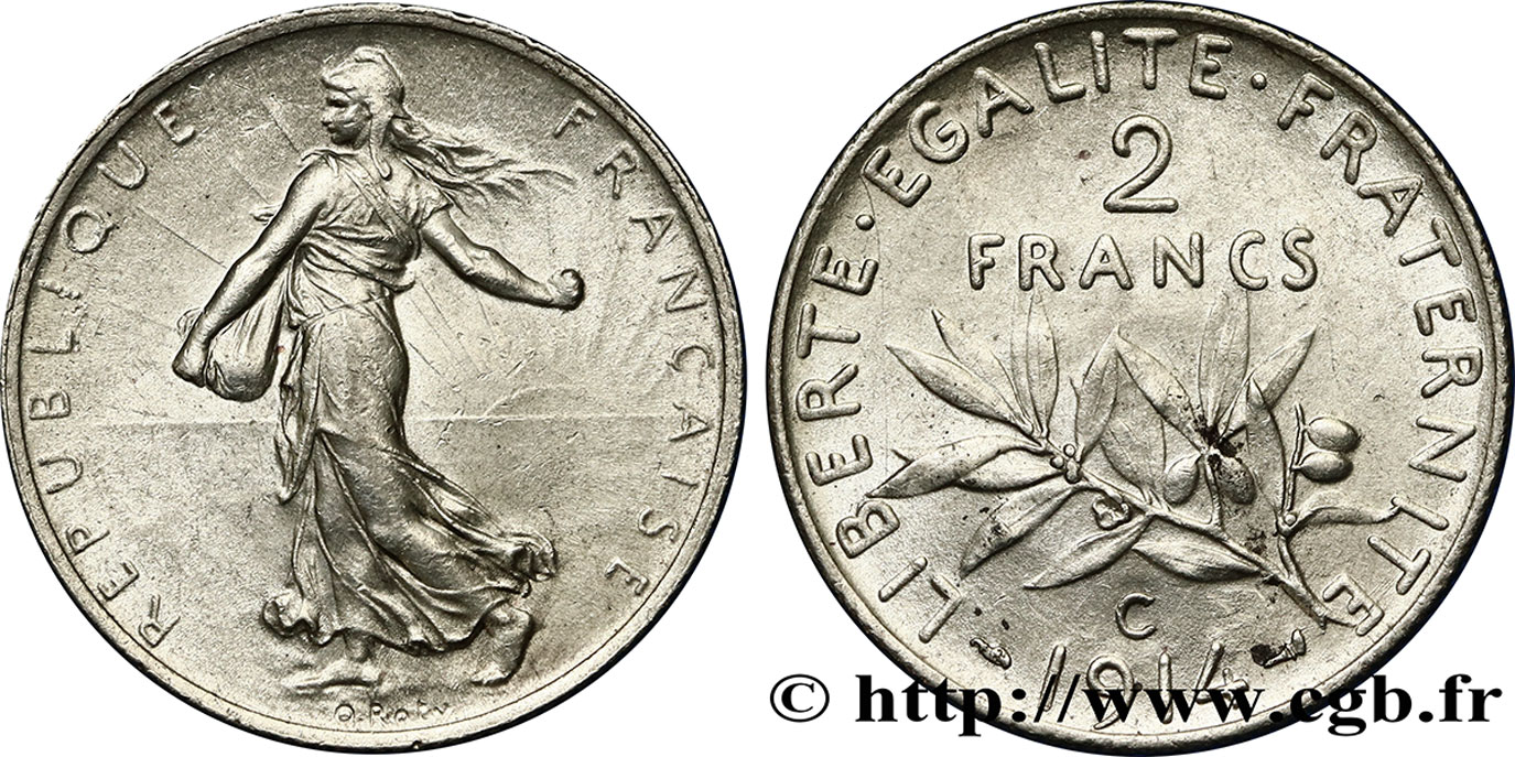 2 francs Semeuse 1914 Castelsarrasin F.266/16 SUP62